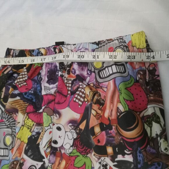 Extensible leggings with collage pattern Small spandex & polyester - Picture 4 of 7